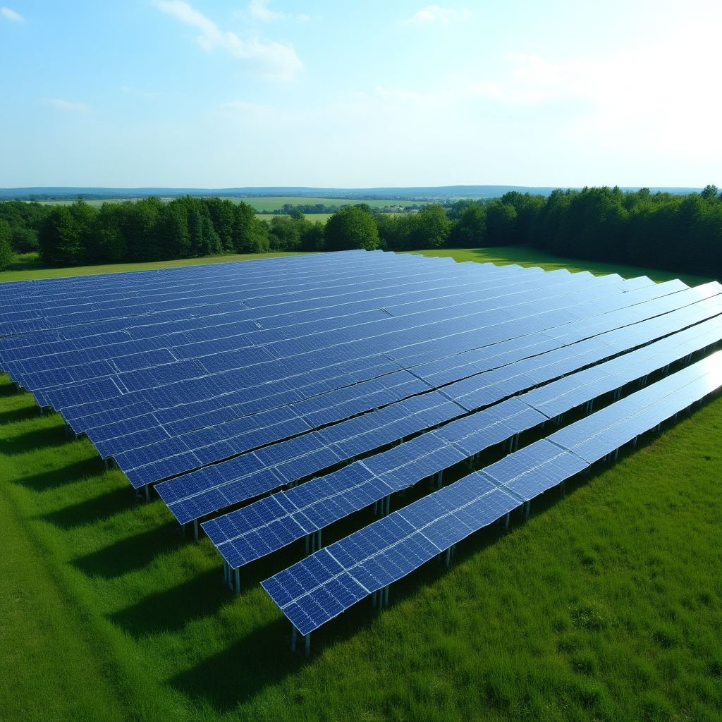 Solární elektrárna v jižních Čechách